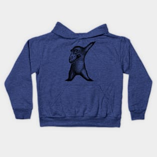 Bear dabbing bear lover bear transparen design Kids Hoodie